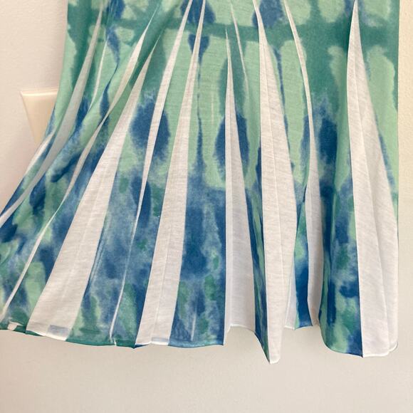 Mudd Juniors M Blue Green Tie Dye Y2K Babydoll Cami Tank Top Fairy Boho Hippie - Picture 5 of 9